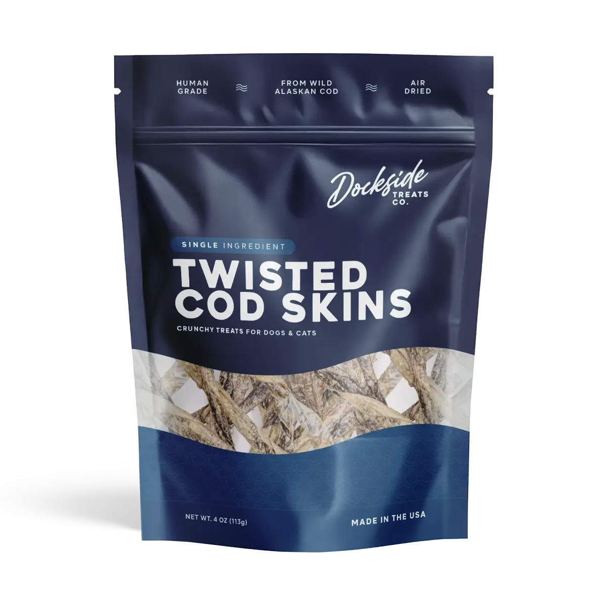 Twisted Cod Skins — Dockside Treats